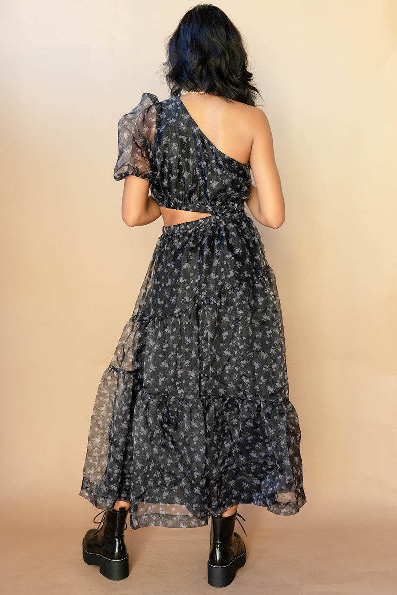 mode, aya cut out midi dress
