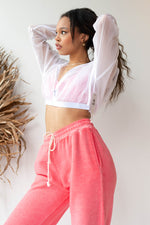 mode, nylon cropped windbreaker