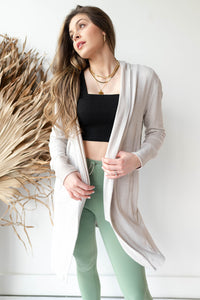 mode, jessie hooded cardigan
