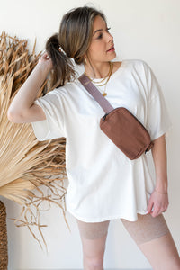 mode, micah oversized tee
