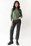 mode, miriam mock neck sweater