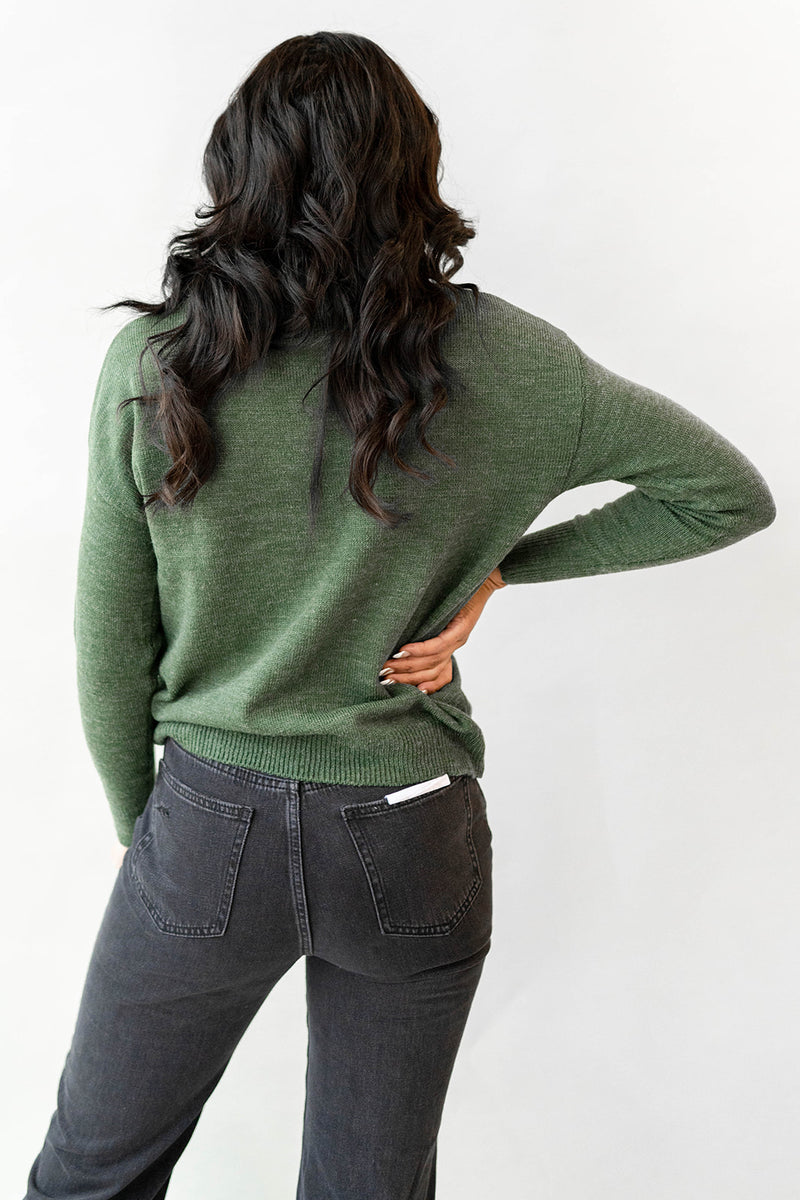 mode, miriam mock neck sweater
