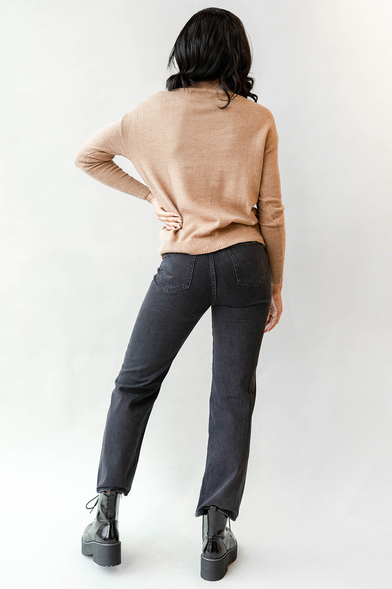 mode, miriam mock neck sweater