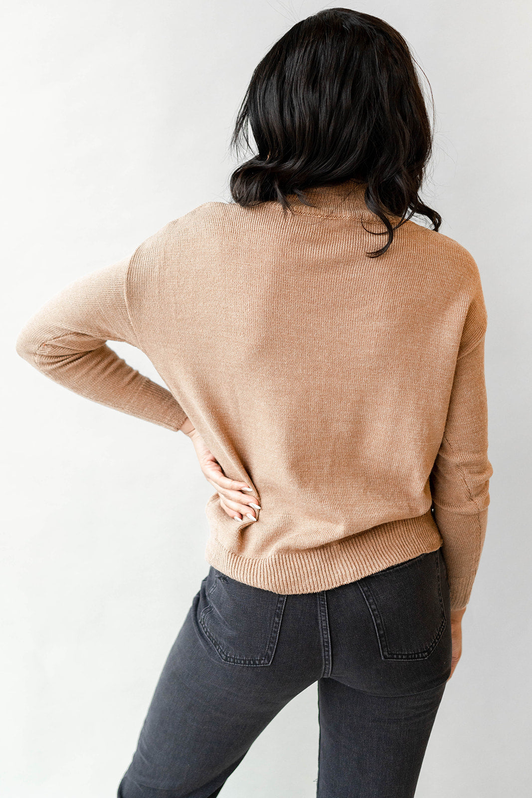 mode, miriam mock neck sweater