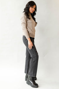 mode, miriam mock neck sweater