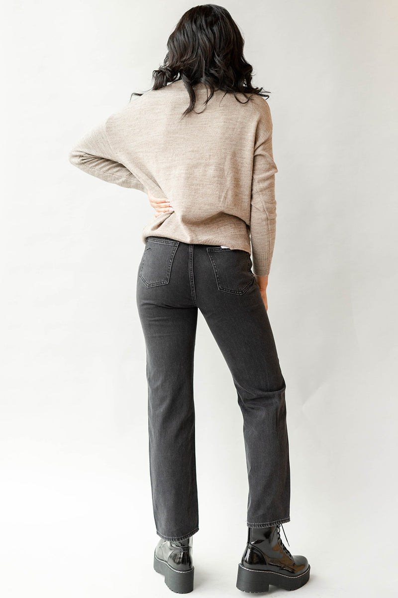 mode, miriam mock neck sweater