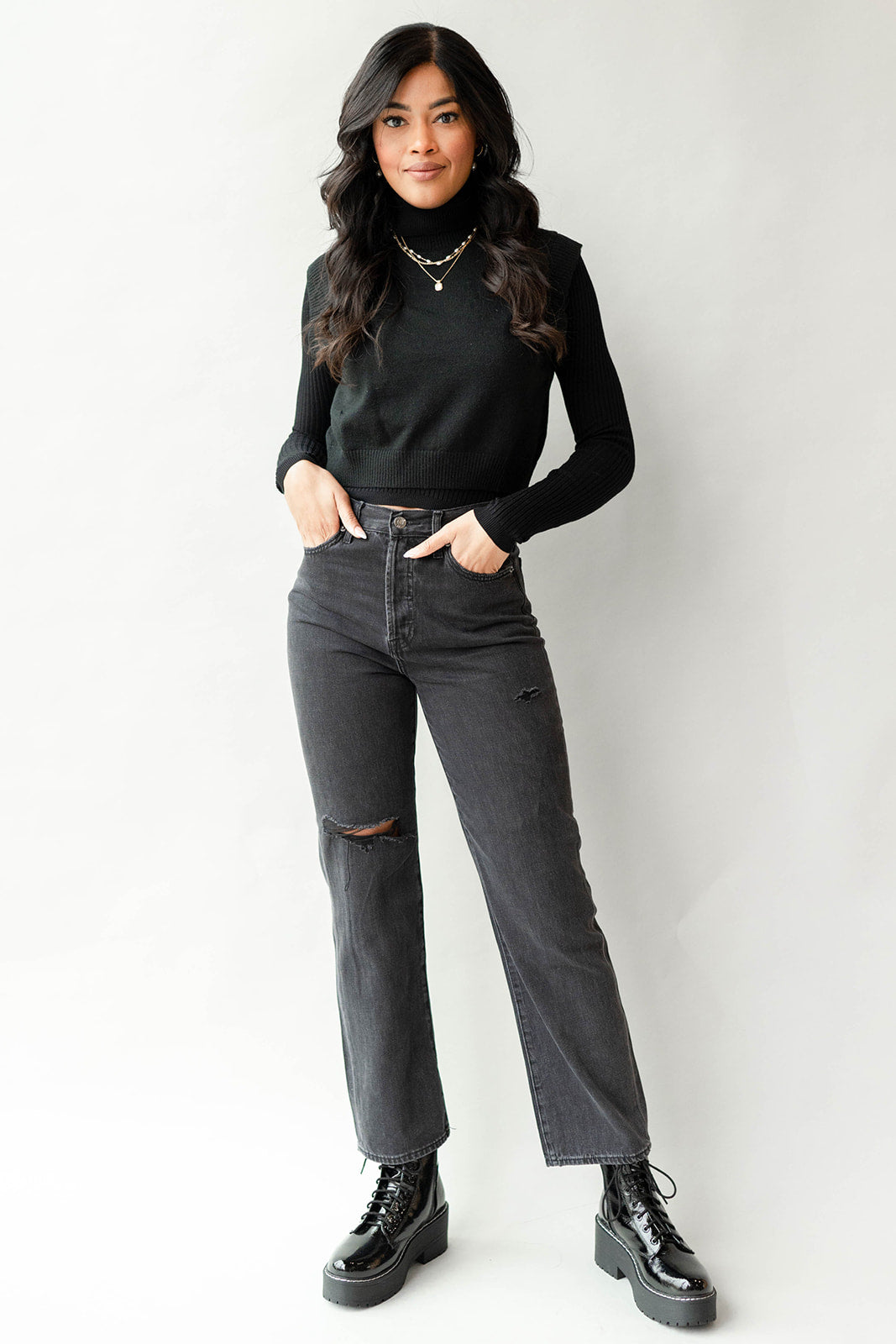 mode, etta sweater layering tank