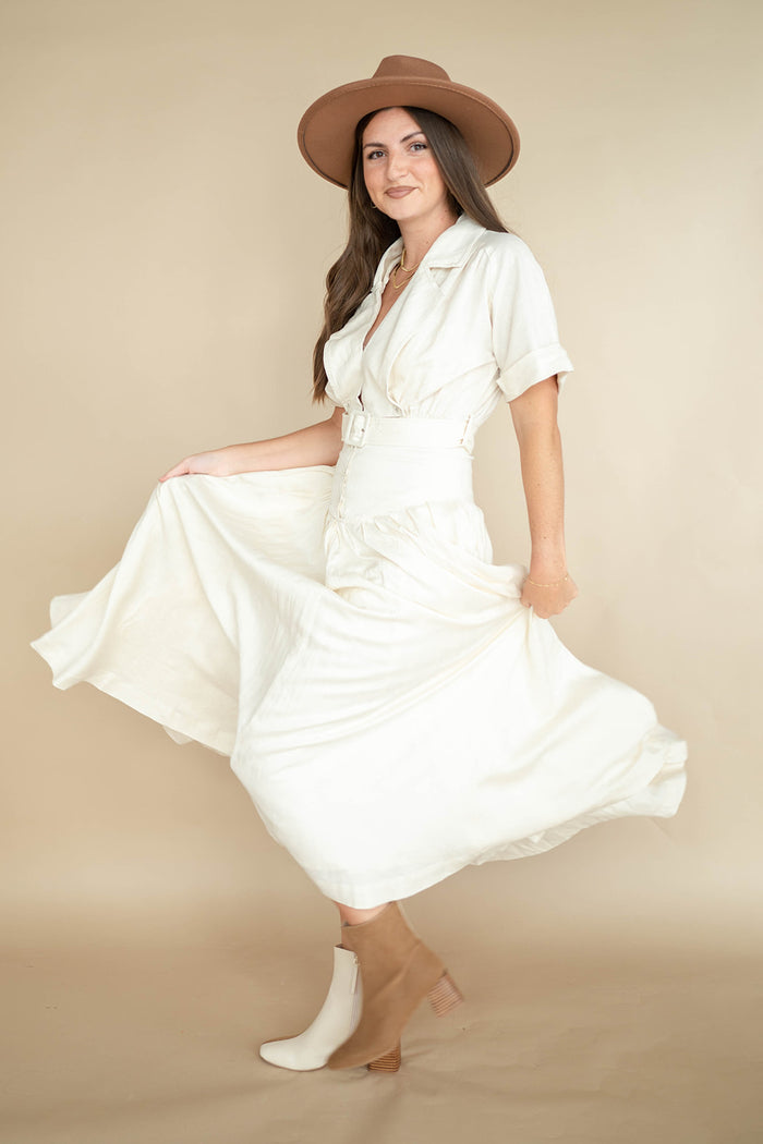 mode, danica midi shirt dress
