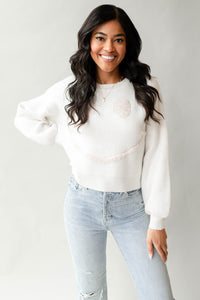 mode, smile please sweater