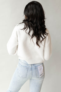 mode, smile please sweater