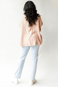 mode, cable knit cape sweater