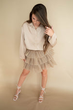 mode, romance tulle skirt