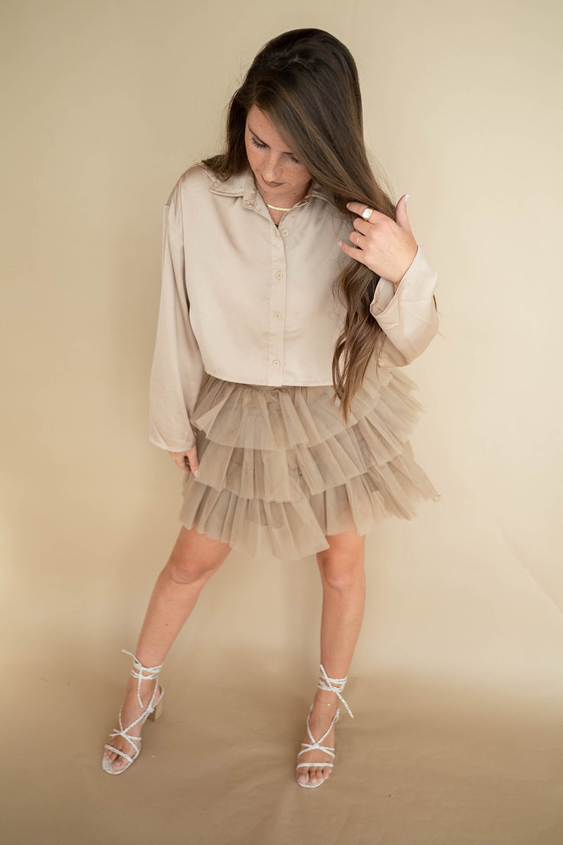mode, romance tulle skirt