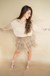 mode, romance tulle skirt