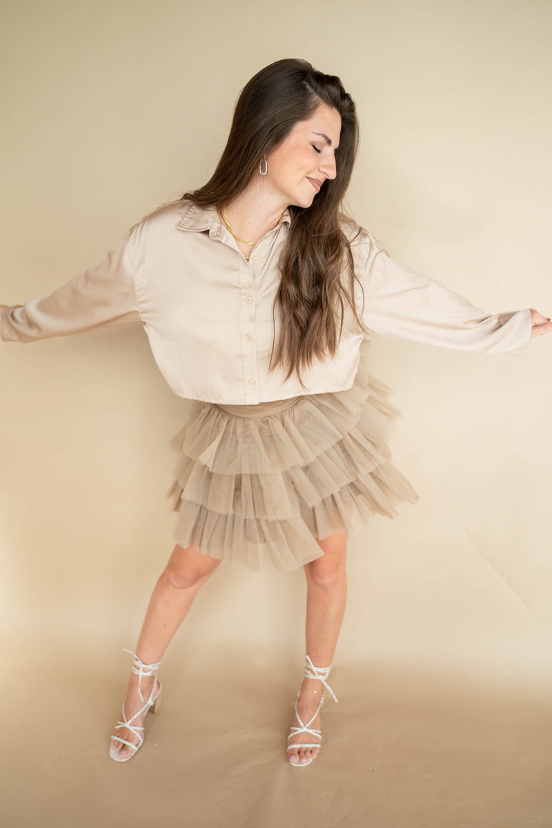 mode, romance tulle skirt
