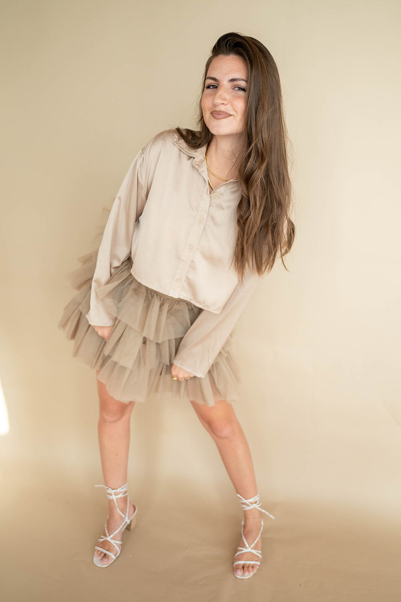 mode, romance tulle skirt