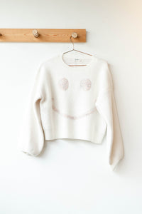 mode, smile please sweater