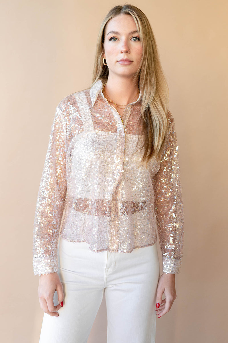 mode, maxine sequin top
