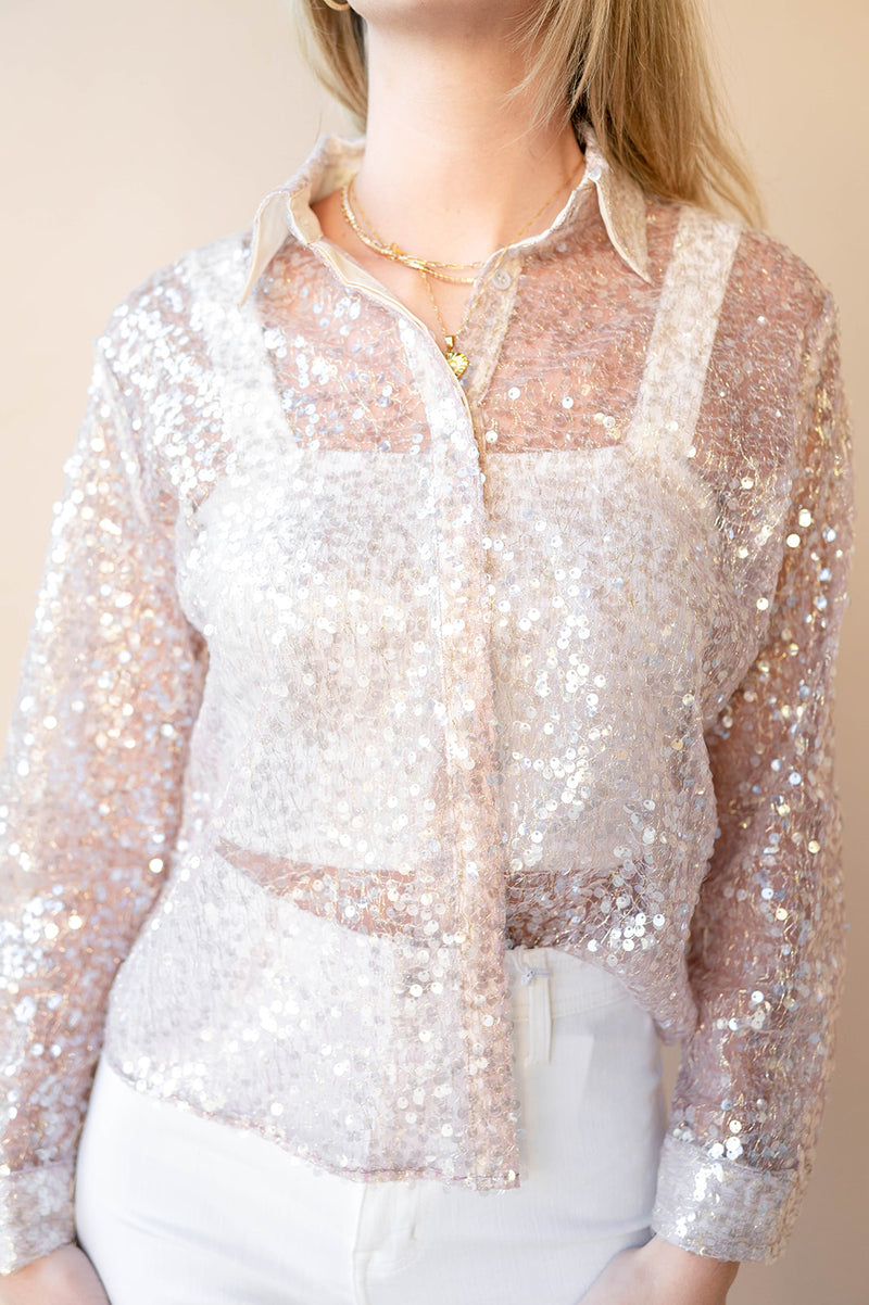mode, maxine sequin top