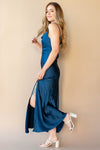 mode, honeymoon with me cowel neck dress