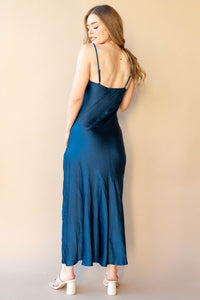 mode, honeymoon with me cowel neck dress