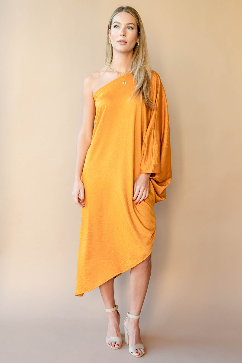 mode, next to you satin dress