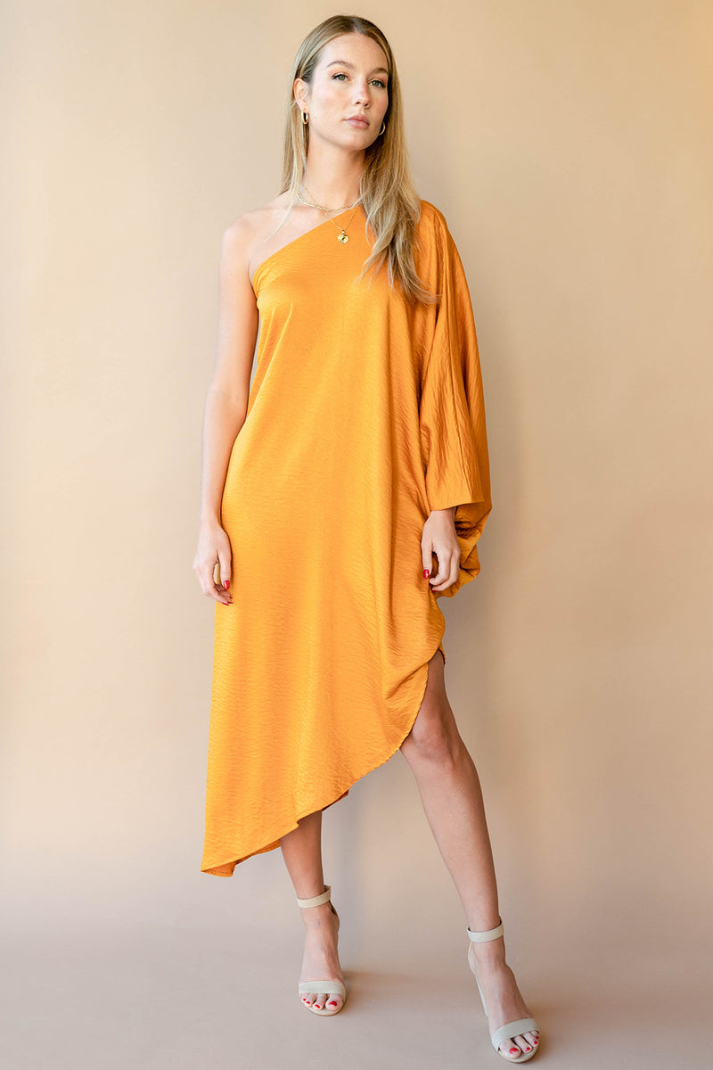 mode, next to you satin dress