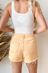 mode, lily destroyed denim shorts