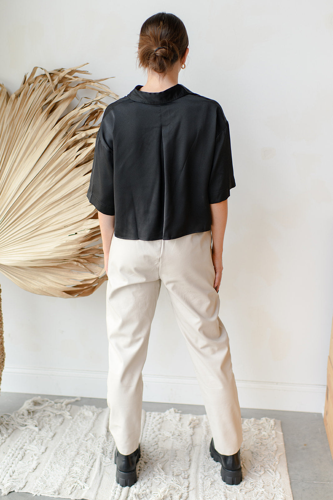 mode, mya faux leather pants
