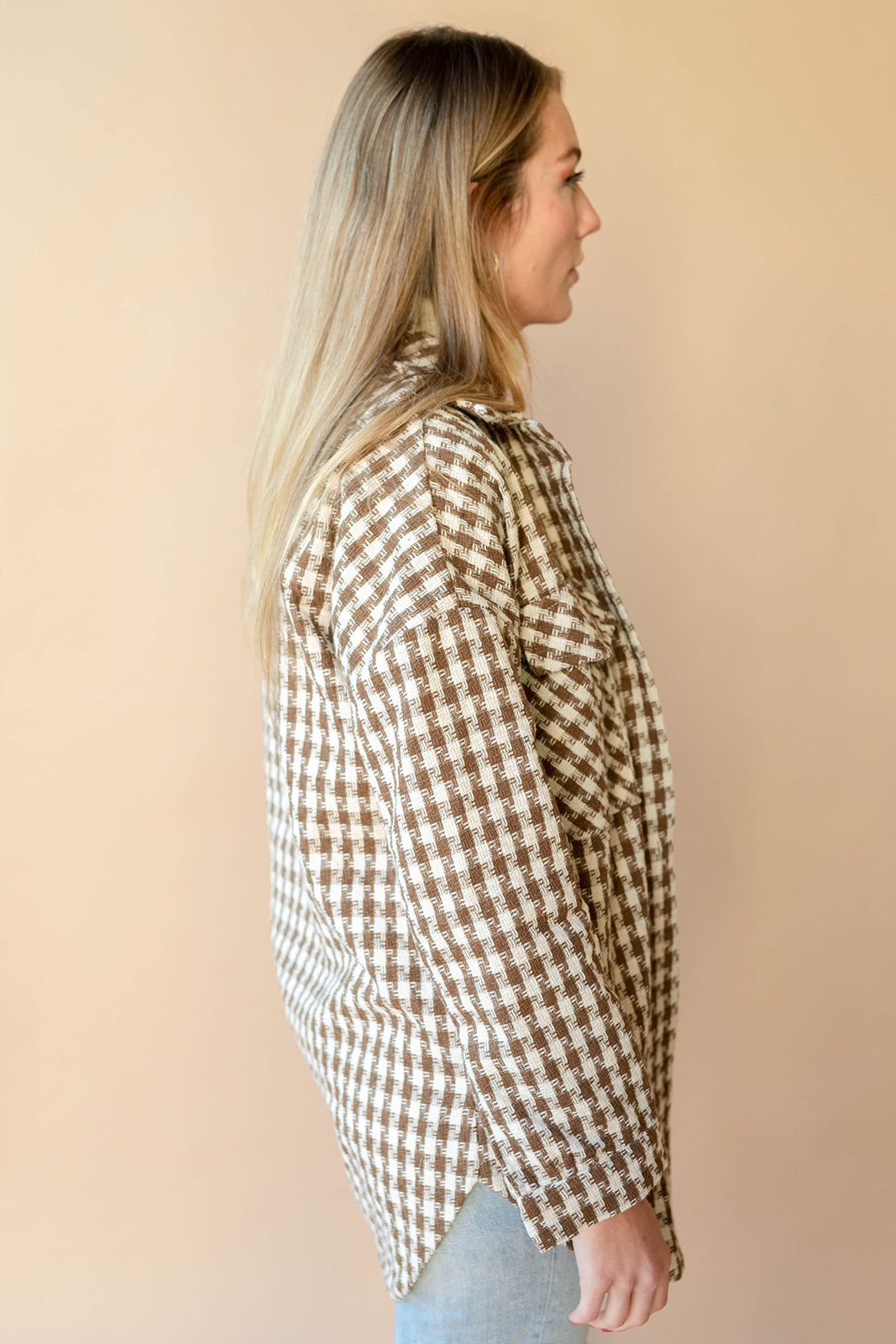 mode, plaid jaquard jacket