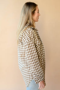mode, plaid jaquard jacket