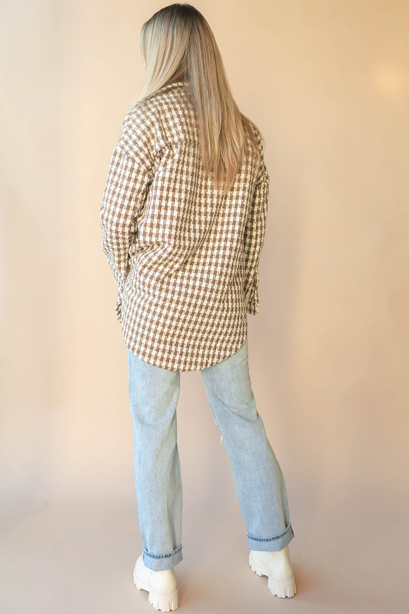 mode, plaid jaquard jacket