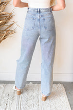 mode, jade destroyed jeans