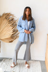 mode, skylar denim shacket