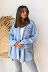 mode, skylar denim shacket