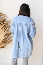 mode, skylar denim shacket