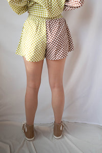 mode, all checked out shorts