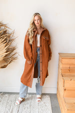 mode, thrill me button down shacket