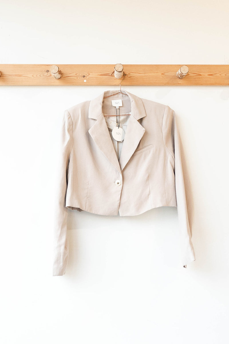 mode, eloise cropped blazer