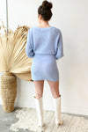 mode, tie waist sweater dress
