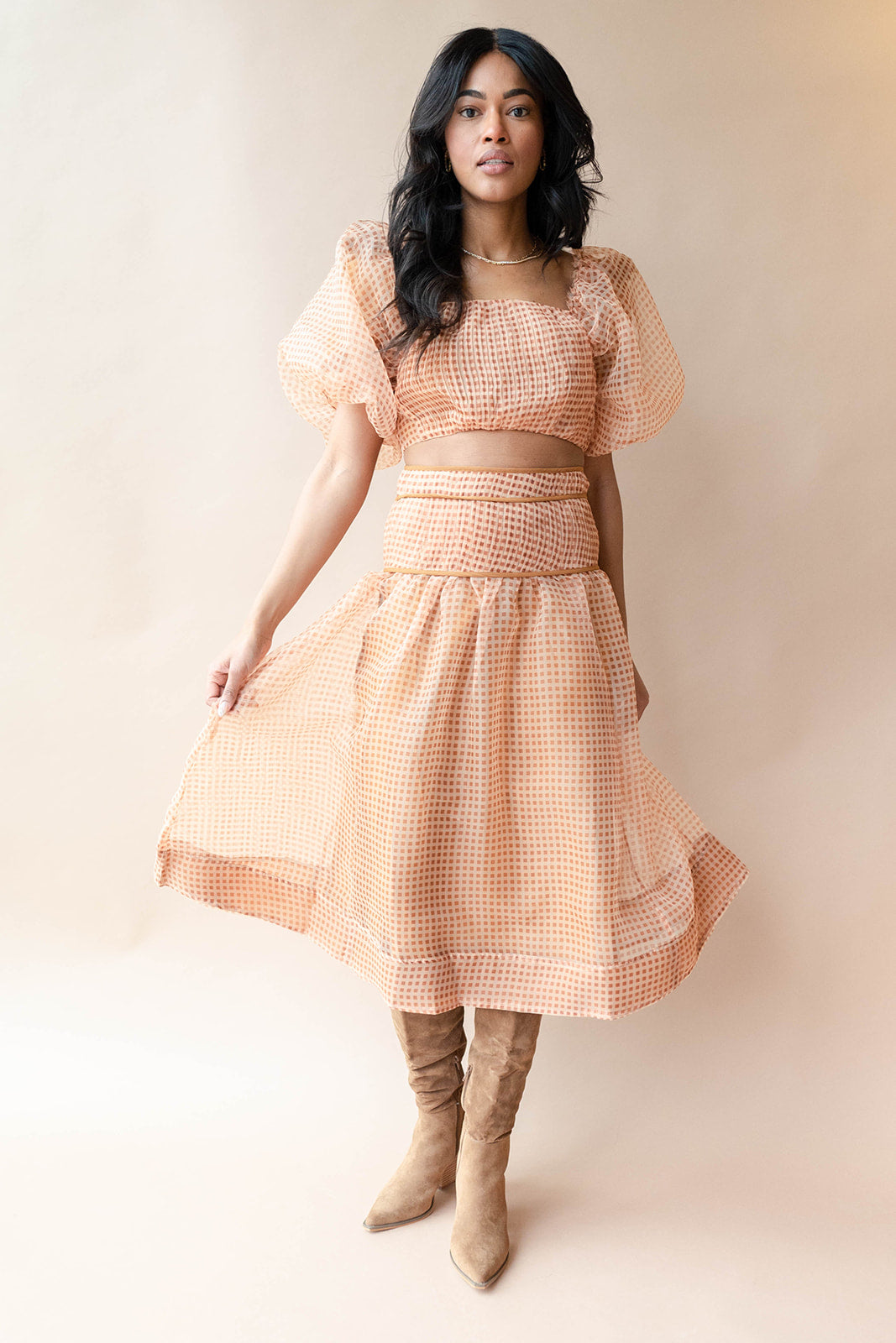 mode, alaia pintuck skirt