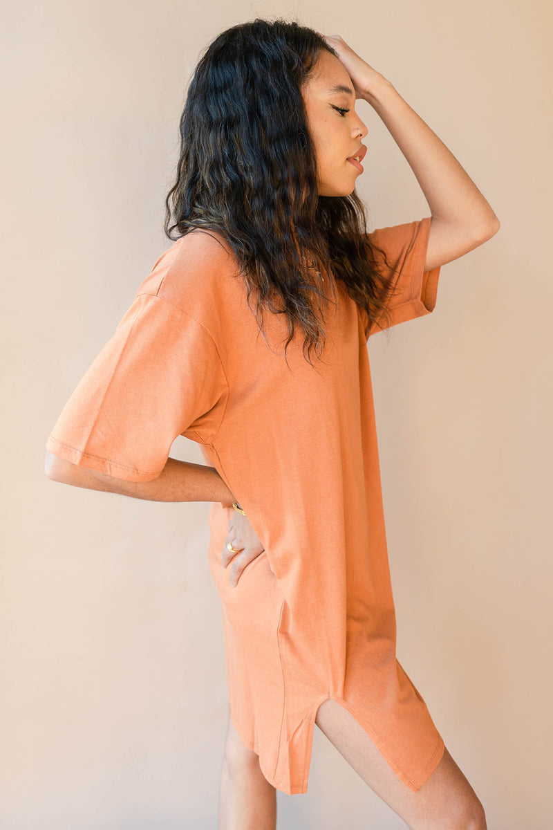 mode, jersey t-shirt dress