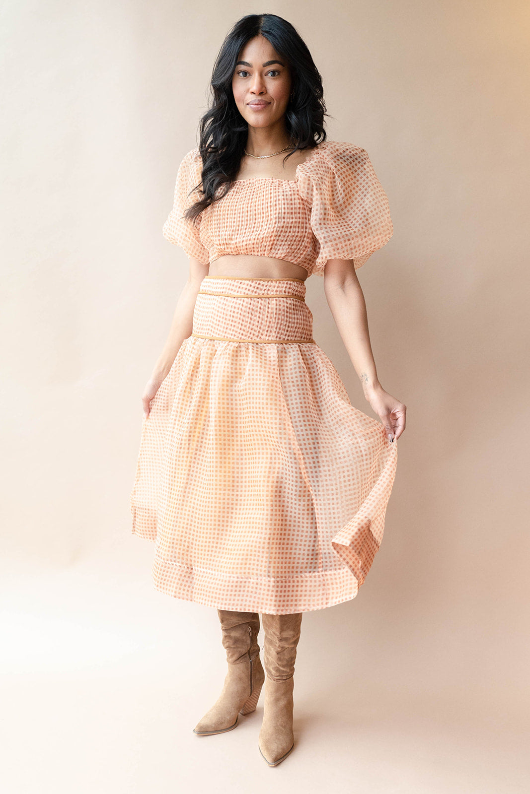 mode, alaia pintuck skirt