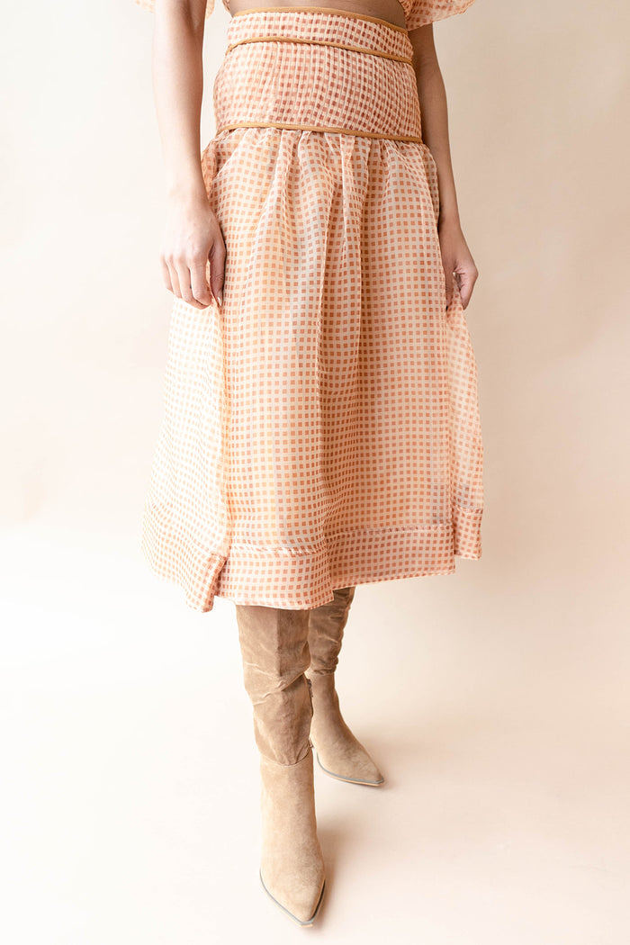 mode, alaia pintuck skirt