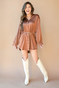 mode, abigail satin dress