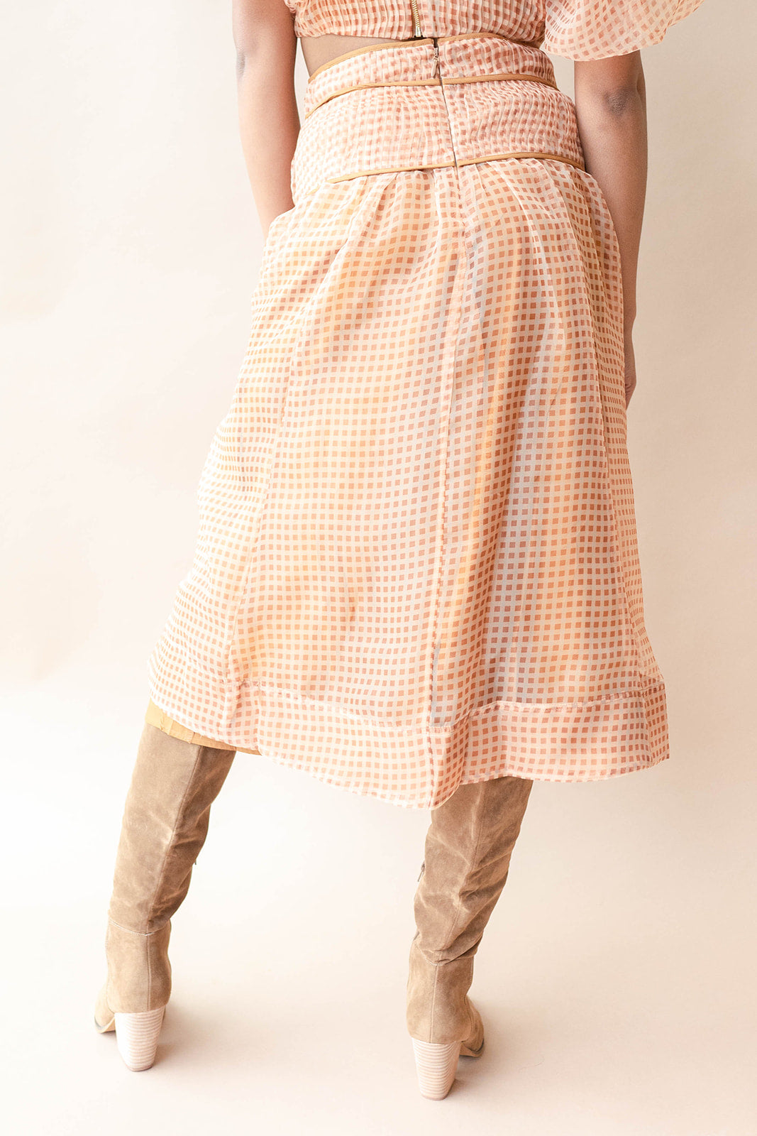 mode, alaia pintuck skirt