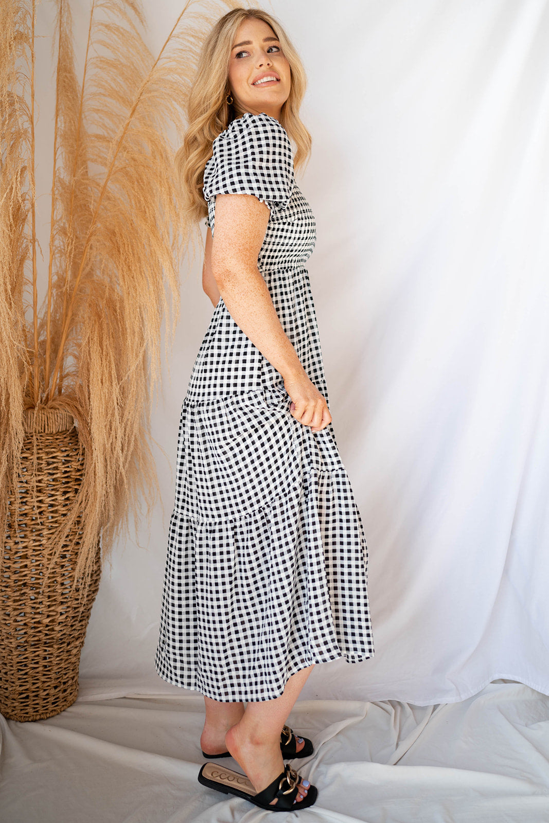 mode, picnic date maxi dress