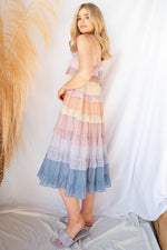 mode, polka dot party dress