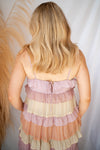 mode, polka dot party dress