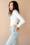 mode, parker ribbed long sleeve